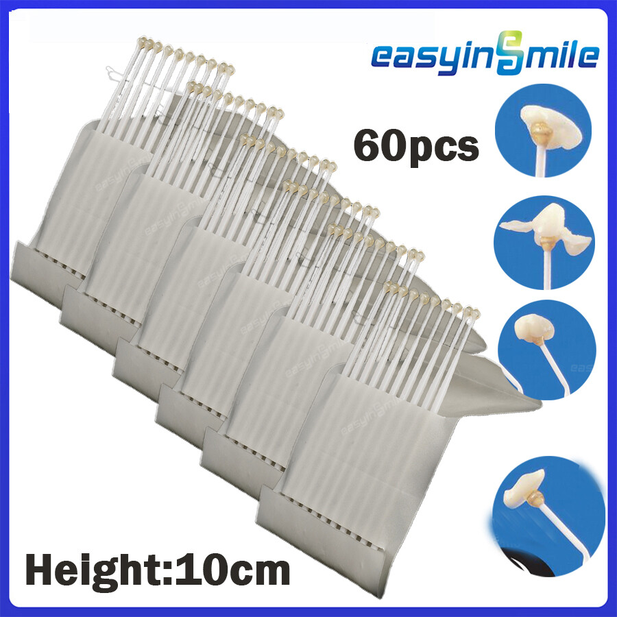 60xDental Disposable Sticky Applicators Bendable Micro Brush Remove Adhesive10cm