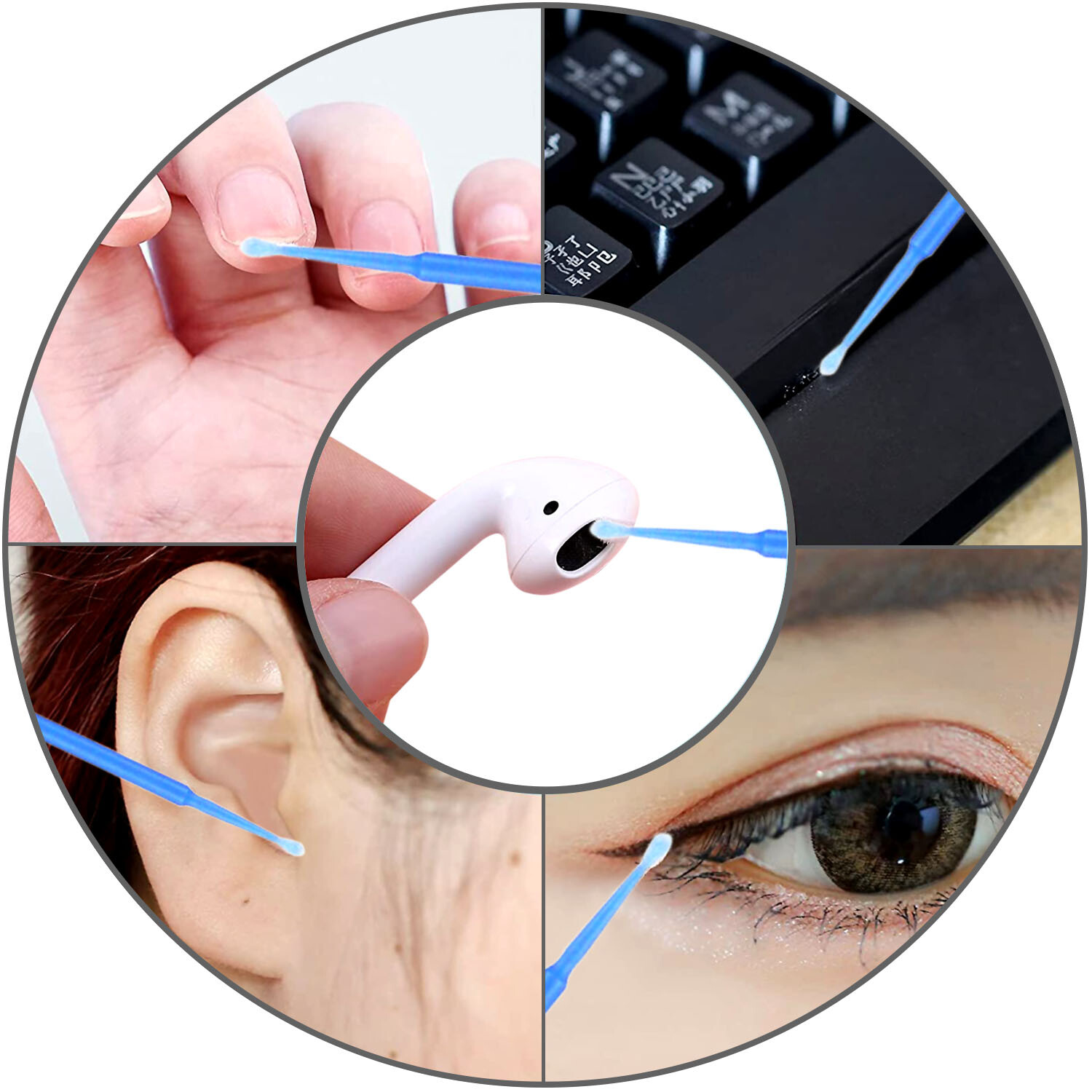 400 Microbrush Micro Brush Applicator Tips for Makeup Eyelash Dental Super Fine