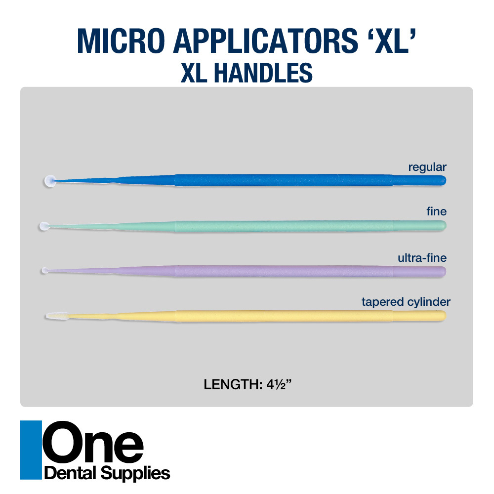 Dental Disposable Micro Applicators 4 1/2″ Lavender Handle Regular 400 pcs