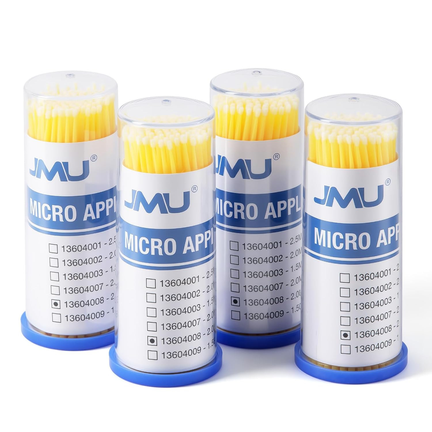 400 piezas cepillos micro aplicadores dentales ultrafinos desechables yellow