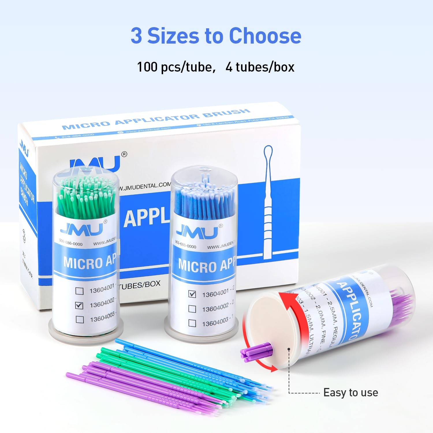 Dental Micro Applicators Brushes Regular Disposable 400pcs